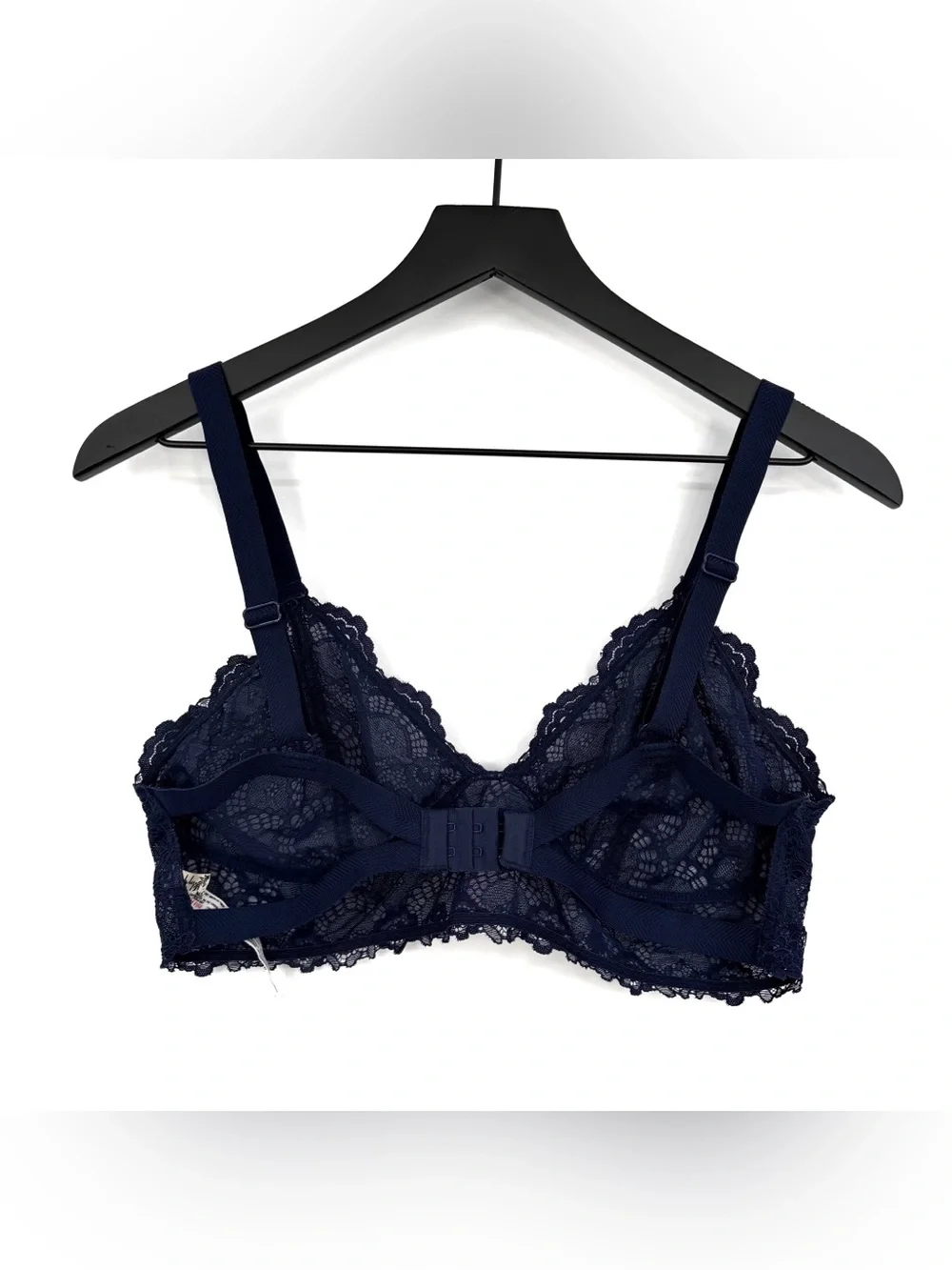INTIMATELY FREE PEOPLE Let Me Kiss You Soft Bra Navy Blue L